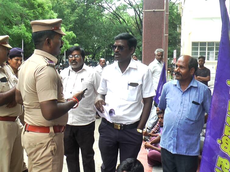 Villupuram A Bahujan Samaj Party executive spoke to the police in protest TNN Villupuram: காவலரிடம் அநாகரிகமாக பேசிய பகுஜன் சமாஜ் கட்சி நிர்வாகி - அதிகாரிகள் அதிர்ச்சி