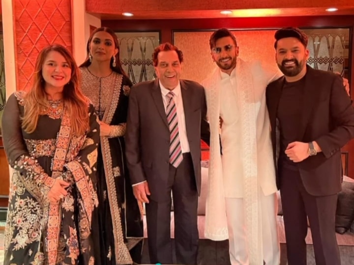 Karan-Drisha Reception: सनी देओल के बेटे करण और दृशा के रिसेप्शन में दीपिका पादुकोण-रणवीर सिंह ने जमाया रंग, ब्लैक अनारकली सूट में एक्ट्रेस ने लूटी महफिल