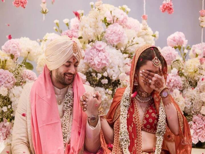 The actor Karan Deol got married to Drisha Acharya, and he posted the first official wedding photos on Instagram.
