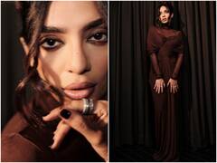 Sobhita Dhulipala Photos : కర్టెన్ కలర్‌లో కలిసిపోయిన శోభిత డ్రస్ - మీకు అర్థమవుతోందా?