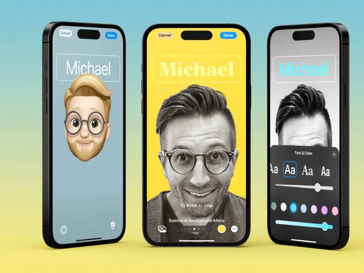 IOS 17 में एपल ने कांटेक्ट पोस्टर की भी सुविधा दी है और यूजर्स कांटेक्ट में लोगों की फोटो को सेट कर सकते हैं. NameDrop iOS 17 की एक और नई सुविधा है, जो iPhone यूजर्स को अपने कांटेक्ट को आस-पास के iPhone और Apple वॉच यूजर्स के साथ जल्दी से साझा करने की अनुमति देती है.