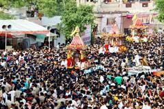 Rath Yatra:রথযাত্রায় বিপুল ভক্তসমাগম আহমেদাবাদে, জগন্নাথ মন্দিরে 'মঙ্গল আরতি' শাহের