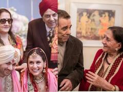 पोते करण की शादी में पहली पत्नी Prakash संग मस्ती करते दिखे Dharmendra, हाथ में जाम लिए फोटोज वायरल