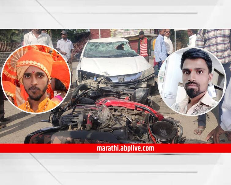 maharashtra news nashik news Two youths died in freak accident on Nashik Trimbakeshwar road Nashik Accident : कामावरून दोघेही घरी परतत होते, मात्र वाटेतच मृत्यूनं गाठलं, नाशिक त्र्यंबक मार्गावर भीषण अपघात 