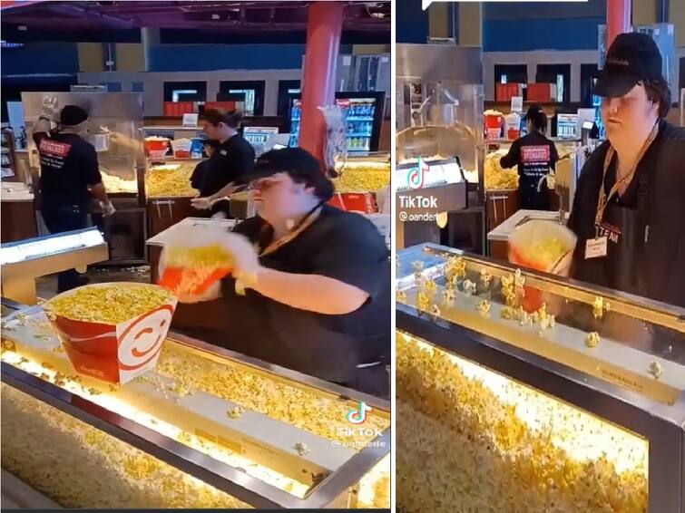 Popping Perfection: Theatre Employee's Popcorn-Tossing Wizardry Sets Twitter Abuzz Watch Video Popping Perfection: Theatre Employee's Popcorn-Tossing Wizardry Sets Twitter Abuzz. Video Inside