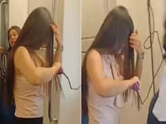 Girl Uses Hair Straightener Inside Delhi Metro in Viral Video, Internet Is Furious