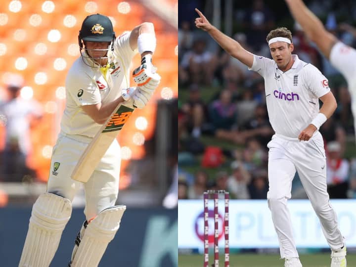 Smith Vs Broad: ब्रॉड के आगे खामोश हो जाता स्टीव स्मिथ का बल्ला, आंकड़ें दे रहे हैं गवाही Smith Vs Broad England bowler Stuart Broad out Steve Smith most 10 times in test cricket know details Smith Vs Broad: ब्रॉड के आगे खामोश हो जाता स्टीव स्मिथ का बल्ला, आंकड़ें दे रहे हैं गवाही