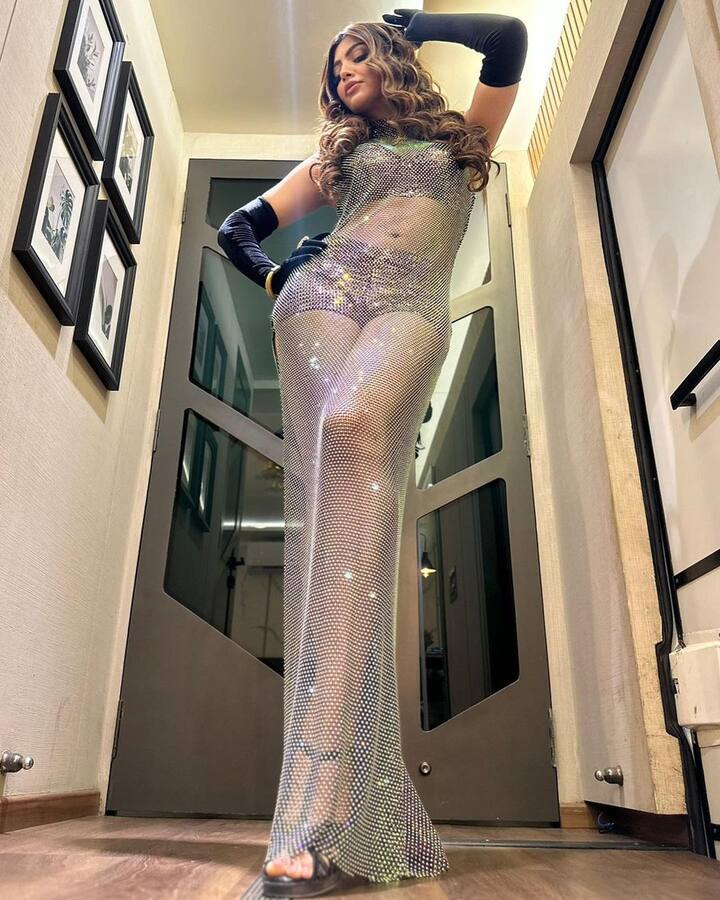 એક્ટ્રેસ આકાંક્ષા પુરીનો કાતિલ ટ્રાન્સપરન્ટ  લૂક વાયરલ થયો છે. બ્લેક કલરના આઉટફિટમાં આકાંક્ષા ખૂબ જ બોલ્ડ અને હોટ લાગી રહી છે. આકાંક્ષા એક ભારતીય અભિનેત્રી અને મોડલ છે.