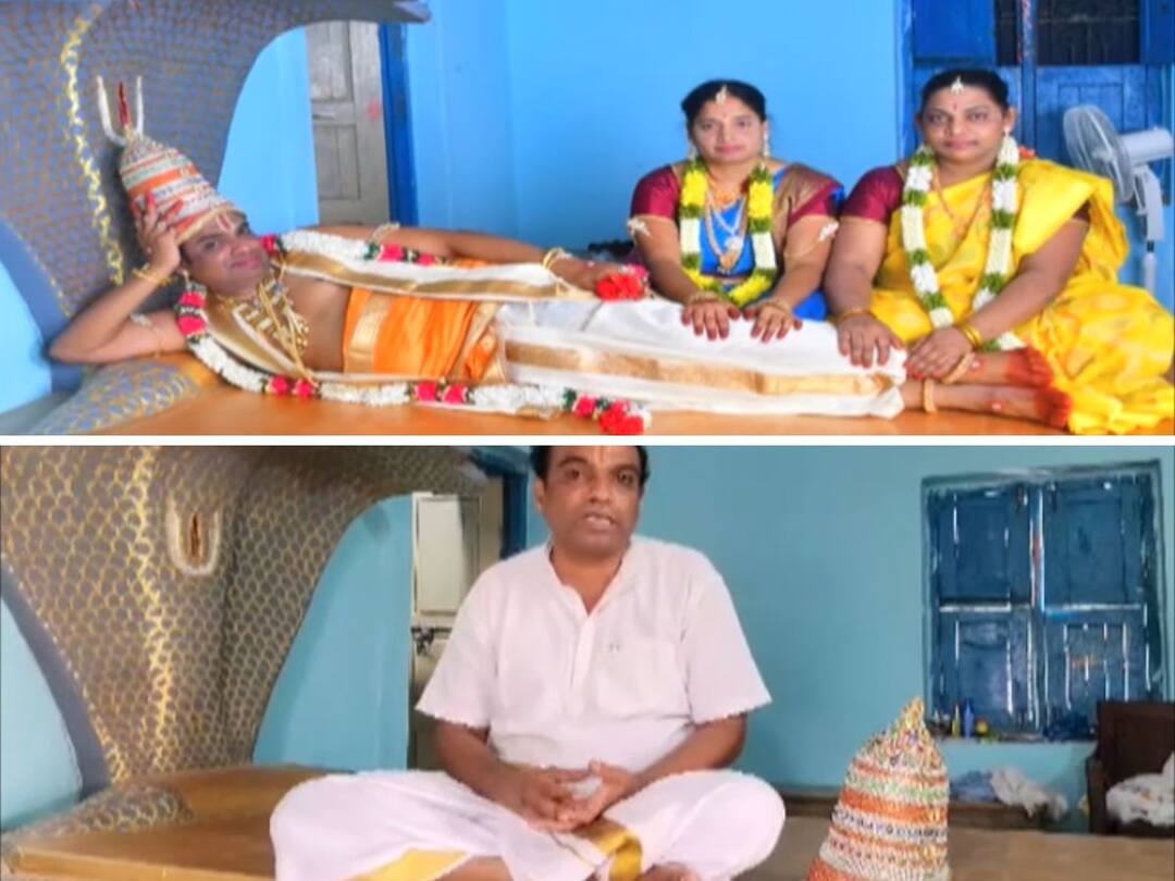 Mahabubnagar: Swamiji attracts people to cure various diseases Mahabubnagar: దొంగ స్వామీజీ హల్‌చల్! శేషతల్పంపై పడుకొని దేవుడిగా చెప్పుకుని, క్యూకట్టిన జనం