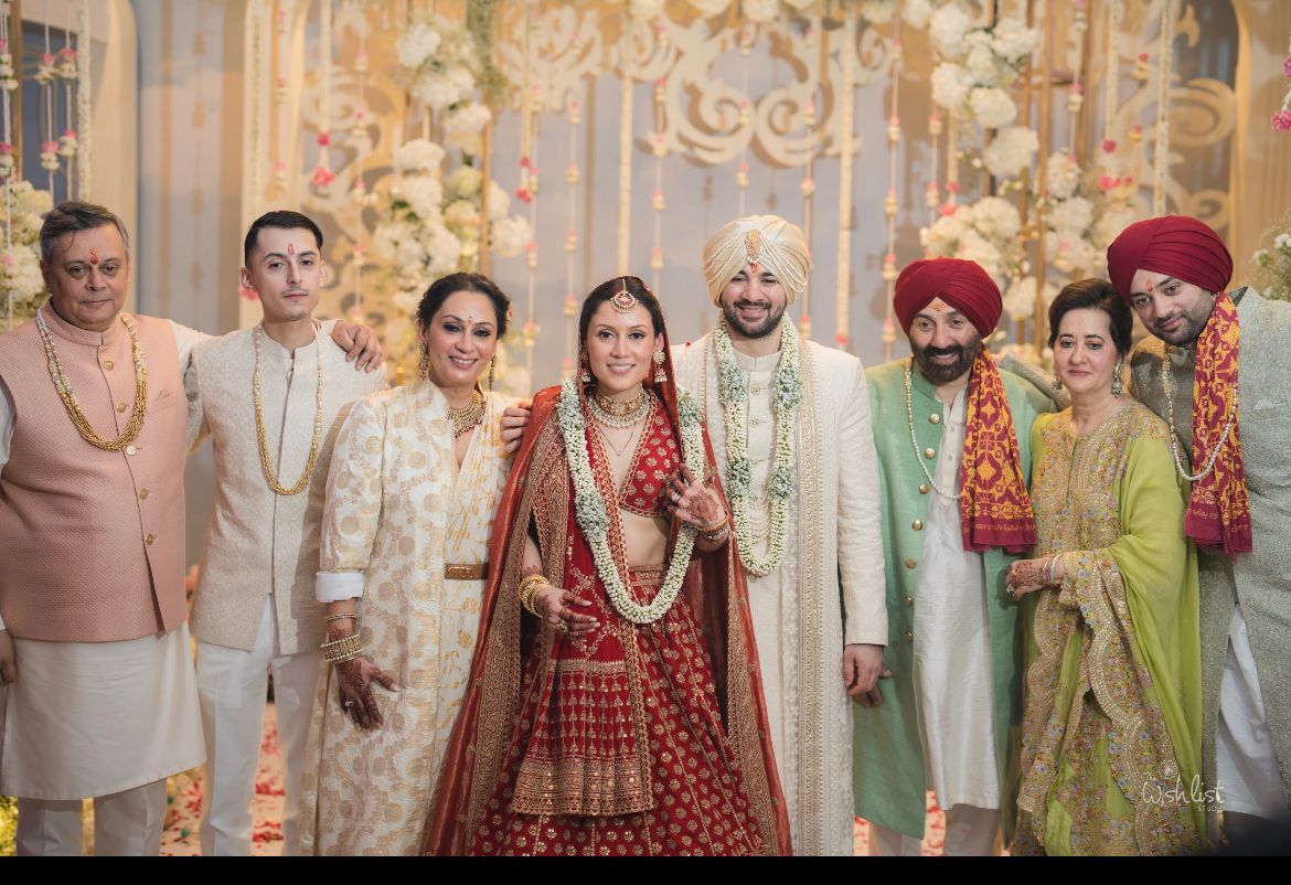 Inside Pics Of Karan Deols Wedding Sunny Deols Wife Pooja, Dharmendras Wife Prakash Kaur Make Rare Appearances image
