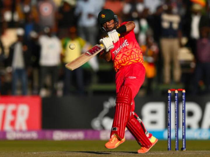 Raza also became the first Zimbabwe batter to score a century and take four wickets in an ODI. (Getty)