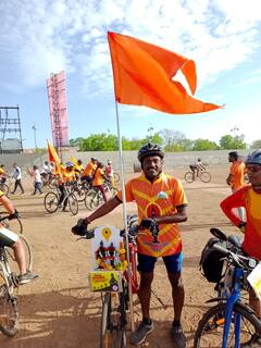 Ashadhi Wari 2023: 'पांडुरंगाच्या चरणी अभिनव सायकलवारी', छ.संभाजीनगरमधून चाळीस सायकलस्वार  पंढरपूरला