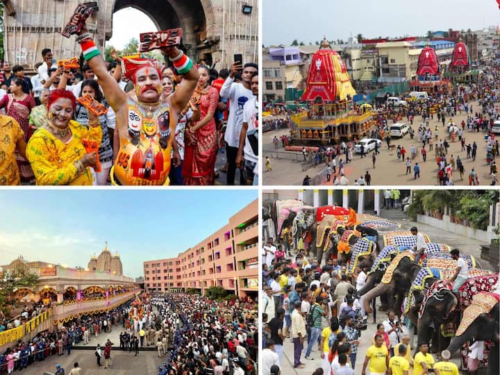 Thousands of devotees came out to see the 146th Rath Yatra of Lord Jagannath in Ahmedabad and other cities like Puri.