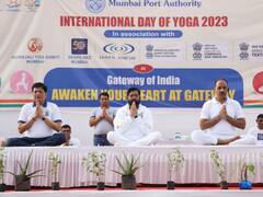 अंतरराष्ट्रीय योग दिवस 2023 के मौके पर CM एकनाथ शिंदे ने किया योग, मंत्री पीयूष गोयल भी रहे मौजूद, देखें तस्वीरें