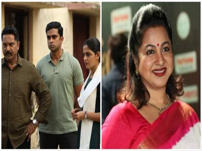 actress radhika sarathkumar congrats por thozhil director vignesh raja Por Thozhil: என் கணவர் முதல் நாள் ஷூட்டிங்லயே சொன்னாரு.. - போர் தொழில் இயக்குனரை புகழ்ந்து தள்ளிய ராதிகா சரத்குமார்..!