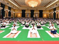 International Yoga Day 2023: ఘనంగా అంతర్జాతీయ యోగా దినోత్సవం - ఆసనాలు వేసిన ప్రముఖులు