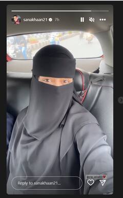 'मेरे जन्नत के साथी', बुर्का पहने पति संग रोमांटिक ड्राइव पर गईं प्रेग्नेंट Sana Khan, सफर को ऐसे किया एंजॉय