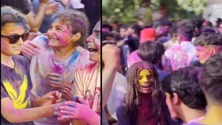 Quaid e Azam University, Islamabad students are celebrating Holi  ਪਾਕਿਸਤਾਨ 'ਚ ਸੈਂਕੜੇ ਵਿਦਿਆਰਥੀਆਂ ਨੂੰ ਇਹ ਹਿੰਦੂ ਤਿਉਹਾਰ ਮਨਾਉਣਾ ਪੈ ਗਿਆ ਭਾਰੀ, ਸਰਕਾਰੀ ਯੂਨੀਵਰਸਿਟੀ ਨੇ ਸੁਣਾਇਆ ਫੈਸਲਾ