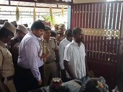 கரூரில் இரு சமூகப் பிரச்னை சுமுகம் - வீரணம்பட்டி காளியம்மன் கோயில்  திறப்பு