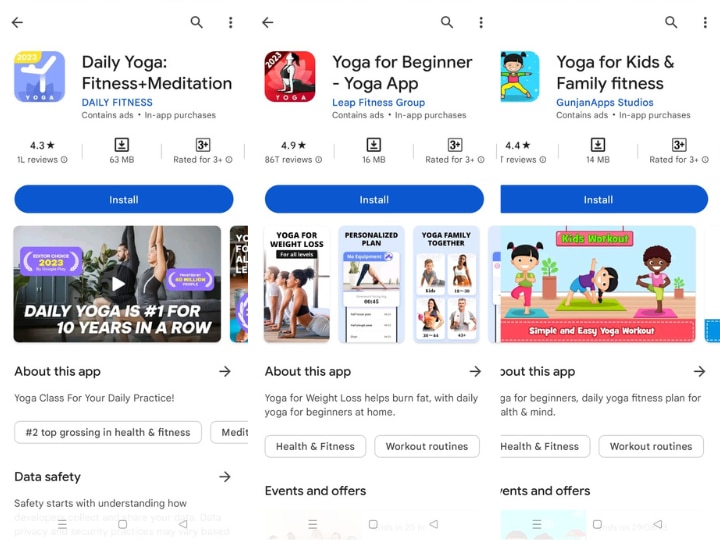 International Yoga Day 2023: घर बैठे इन मोबाइल ऐप्स से सीख सकते हैं Yoga, वीडियो का भी है ऑप्शन
