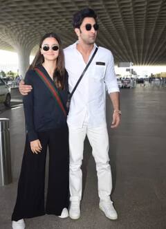 ਕਲੀਨ ਸ਼ੇਵ ਲੁੱਕ 'ਚ ਵਾਈਫ ਆਲੀਆ ਭੱਟ ਨਾਲ ਏਅਰਪੋਰਟ 'ਤੇ ਨਜ਼ਰ ਆਏ ਰਣਬੀਰ ਕਪੂਰ, ਕੰਮ ਤੋਂ ਬ੍ਰੇਕ ਲੈ ਕੇ ਬੇਟੀ ਰਾਹਾ ਨਾਲ ਛੁੱਟੀਆਂ ਮਨਾਉਣ ਲਈ ਗਏ