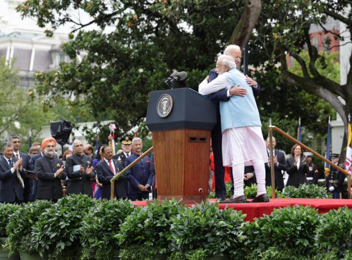PM Modi US Visit Narendra Modi Meets Joe Biden In White House Tells Importance Of India US Relations PM Modi US Visit: 'अंतरिक्ष की ऊंचाइयों से लेकर समुद्र की गहराइयों तक...', व्हाइट हाउस में पीएम मोदी ने ऐसे बताई संबंधों की अहमियत
