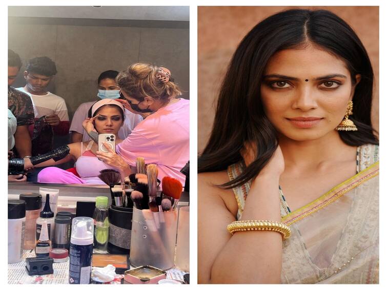 Actress Malavika Mohanan puts on makeup for five hours for thangalan movie Malavika Mohanan: 5 மணி நேரம் மேக்கப்... தங்கலான் படத்துக்காக மாஸ் காட்டும் மாளவிகா மோகனன்!