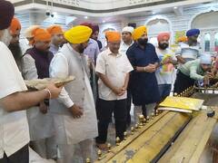 IN PHOTOS: पंजाब के सीएम अकेले नहीं पहुंचे पटना, मां के साथ पत्नी को भी लेकर आए, गुरुद्वारा में टेका मत्था