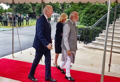 PM Modi US Visit:  पंतप्रधान नरेंद्र मोदी आणि जो बायडेन यांची गळाभेट, व्हाईट हाऊसवर पंतप्रधानांचं भाषण