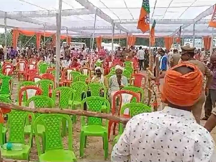 Modi Government 9 Years UP Deputy CM Brajesh Pathak Rally in Azamgarh People Not Reached ANN UP News: आजमगढ़ में डिप्टी सीएम ब्रजेश पाठक की जनसभा में नहीं जुटी जनता, बोले- 'मोदी सरकार में लोगों का...'