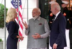 PM Modi US Visit:  पंतप्रधान नरेंद्र मोदी आणि जो बायडेन यांची गळाभेट, व्हाईट हाऊसवर पंतप्रधानांचं भाषण