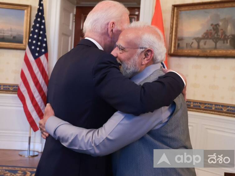 PM Modi US Visit News American President Joe Biden, First Lady Jill welcome PM Modi at White House ప్రధాని మోదీకి అమెరికా అధ్యక్ష దంపతుల సాదర స్వాగతం- వైట్‌ హౌస్‌లో ప్రత్యేక విందు