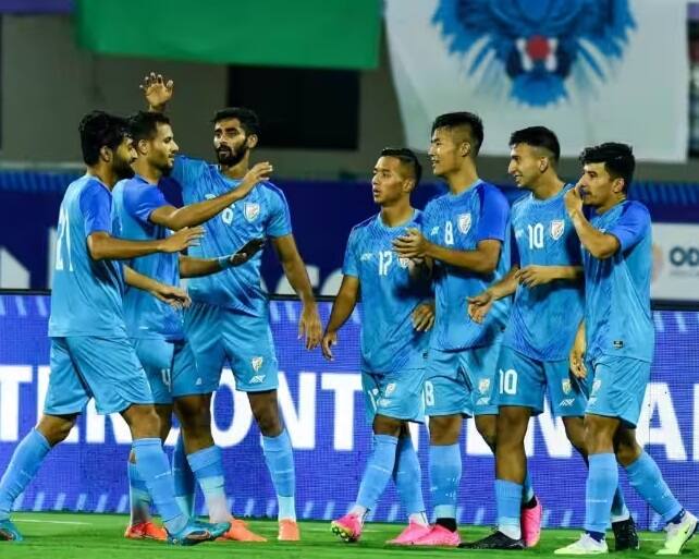 SAFF Championship 2023 India won 4-0 against Pakistan match highlights Sree Kanteerava Stadium SAFF Cup 2023: સુનીલ છેત્રીની હેટ્રિક, ભારતીય ટીમ પાકિસ્તાનને 4-0થી કચડ્યું
