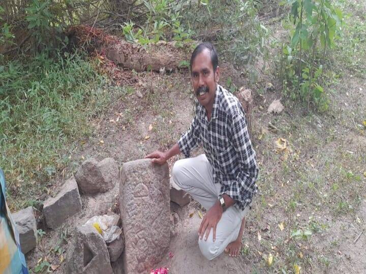 sivagangai stone inscription discovered engraved with Vamana symbol TNN Sivagangai: திருப்பாச்சேத்தியில் வாமனச் சின்னம் பொறித்த நிலதானக்கல் கண்டுபிடிப்பு ; தொல்நடை குழுவிற்கு பாராட்டு