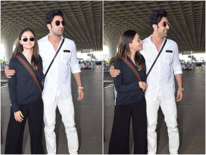 Alia-Ranbir Pics: आलिया भट्ट और रणबीर कपूर बी-टाउन के सबसे लविंग कपल्स में से एक हैं. आज सुबह आलिया और रणबीर को मुंबई हवाई अड्डे स्पॉट किया गया. कपल अपने बेटी राहा के साथ वेकेशन पर निकले हैं.