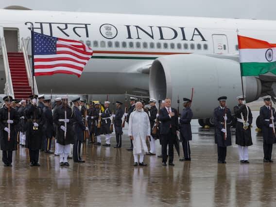 PM Modi In Washington DC: PM મોદીએ ટ્વીટ કર્યું, “હું વોશિંગ્ટન ડીસી પહોંચી ગયો છું. ભારતીય સમુદાયની હૂંફ અને ભગવાન ઈન્દ્રના આશીર્વાદે આગમનને વધુ વિશેષ બનાવ્યું છે.