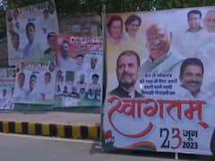 Posters And Hoardings Put Up In Patna To Welcome Kharge & Rahul Gandhi Ahead Of Opposition Meet Tomorrow