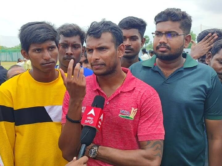 Natrajan Speech At Cricket Ground Inauguration Chinnappampatti If you have talent you can achieve anywhere TNN Cricketer Natarajan: 