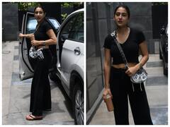 Zara Hatke Zara Bachke Actress Sara Ali Khan Aces An All-Black Look - SEE PICS
