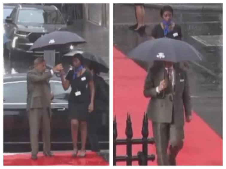 Shehbaz Sharif Is Trolled After Video Shows Him Snatching Umbrella From Woman Officer Watch Video: 'நீ நனைஞ்சா பரவாயில்ல... நான் நனையக்கூடாது..' பாரீஸில் பாகிஸ்தான் பிரதமர் செய்த செயல்..!