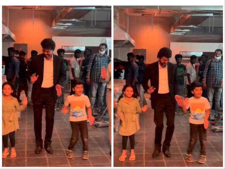 Pooja Hegde Thalapathy Vijay shake a leg on Butta Bomma – Watch Actor Vijay Video: குழந்தைகளுடன் சேர்ந்துட்டா தளபதி எப்பவுமே க்யூட்தான் - நடிகை வெளியிட்ட வீடியோ வைரல்