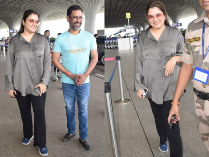 Nirahua Aamrapali Dubey Spotted at Airport: भोजपुरी सिनेमा के सुपरस्टार दिनेश लाल यादव उर्फ निरहुआ को हाल ही में आम्रपाली दुबे के साथ एयरपोर्ट पर स्पॉट किया गया. नीचे देखिए दोनों की तस्वीरें.....