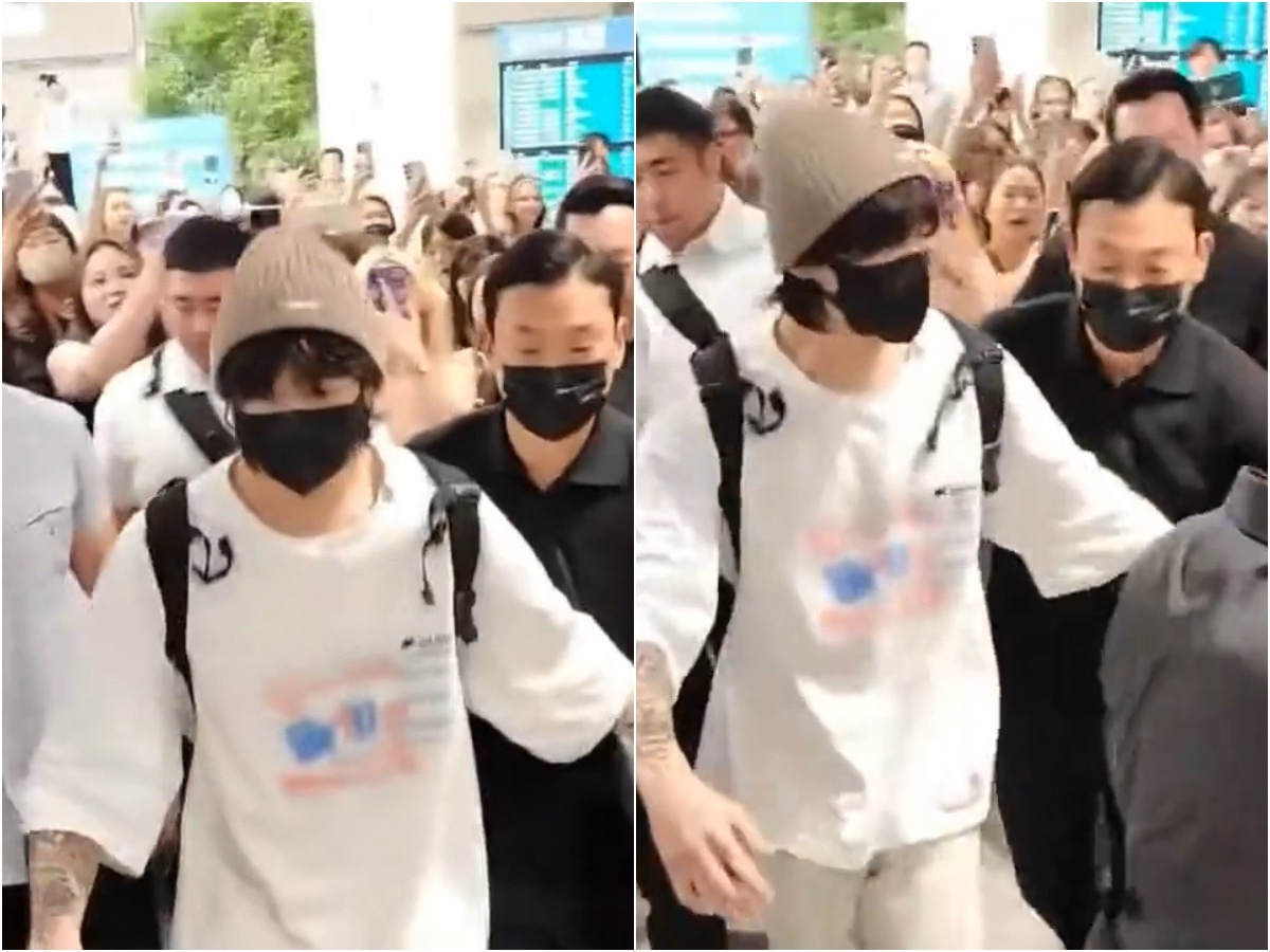BTS NEWS ! Like an angel this is how Jungkook BTS dealt with the dangerous  crowd at Incheon Airport 