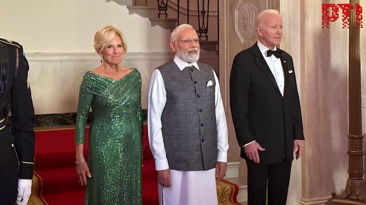 White House State Dinner : अमेरिकेचे अध्यक्ष जो बायडेन आणि फर्स्ट लेडी जिल बायडेन यांनी मोदींचं आदरातिथ्य केलं.