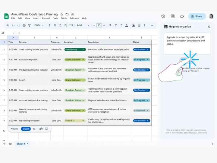Google Sheet में मिलने लगा AI सपोर्ट, अब बस कमांड डालिए और बन गई मनचाही शीट Google sheet is getting help me organize AI support for some beta testers here is how it works Google Sheet में मिलने लगा AI सपोर्ट, अब बस कमांड डालिए और बन गई मनचाही शीट