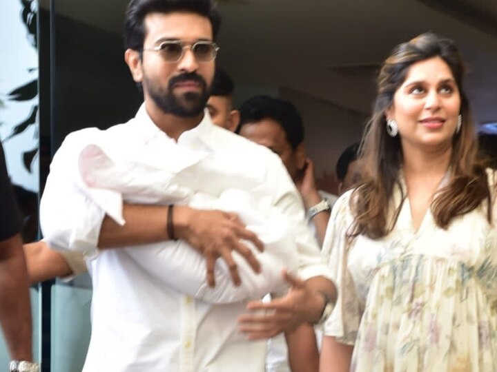 Ram Charan Upasana Baby: யார் இந்த தேவதை... பேர் சொல்லும் பூமகள்...! - குழந்தையுடன் புன்னகைக்கும் ராம்சரண் -  வெளியான க்யூட் ஃபோட்டோ