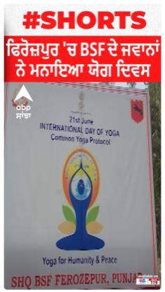 ਫ਼ਿਰੋਜ਼ਪੁਰ 'ਚ BSF ਜਵਾਨਾਂ ਨੇ ਕੀਤਾ ਯੋਗ