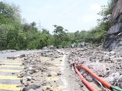 चक्रवात का असर, मेवाड़ को मारवाड़ से जोड़ने वाले रास्ते पर पहाड़ों से गिरा मलबा, यातायात प्रभावित