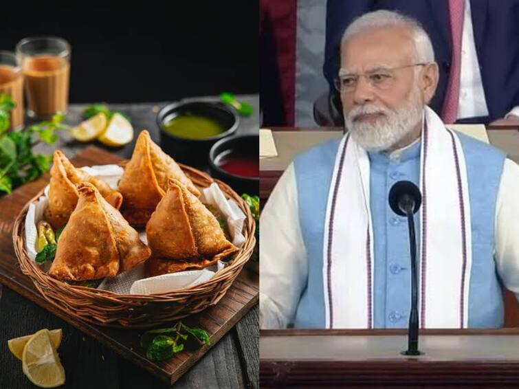 PM Modi in US Samosa Caucus is now flavor of the House PM Modi lauds Kamala Harris PM Modi in US: அமெரிக்கா சென்ற பிரதமர் மோடி, சமோசா பற்றி சொன்னது என்ன தெரியுமா?
