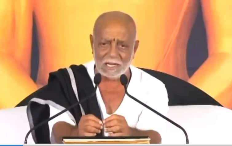 kathakar morari bapu statement on aadipurush film આદિપુરૂષ ફિલ્મ પર  કથા દરમિયાન મોરારિ બાપુએ  વ્યક્ત કરી  નારાજગી, શું કહ્યું, સાંભળો